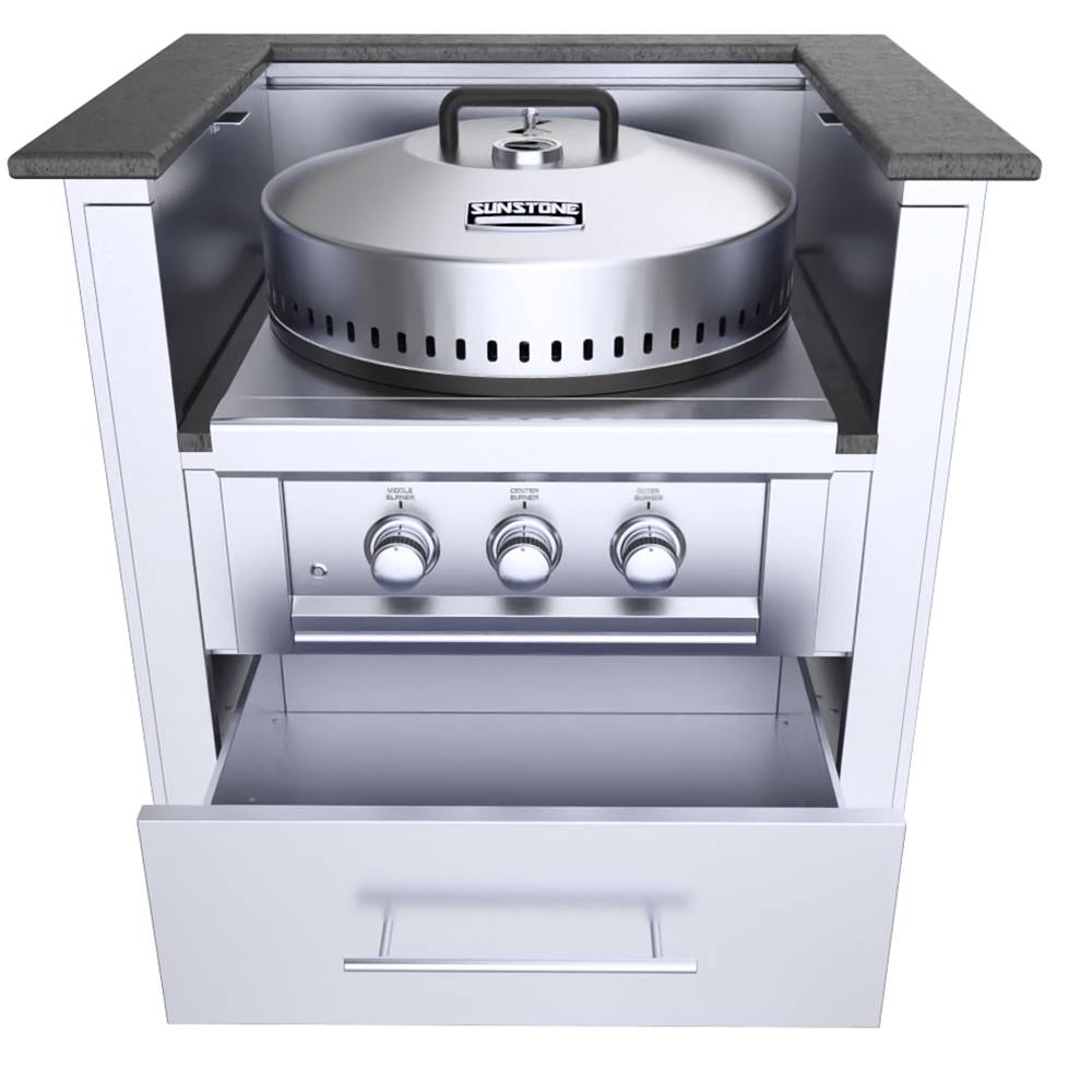 Sunstone 33″ Power Burner Base Cabinet – SAC33PBDC - Lead on Burner