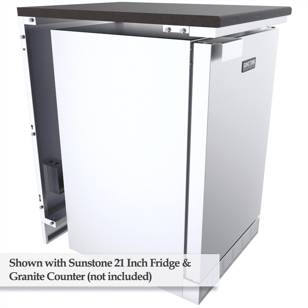Sunstone 21″ Back Appliance Panels – SCC21SPE - Fridge Added