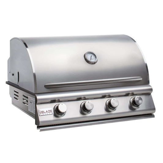 Blaze - BLZ-4LBM Prelude LBM 32-Inch 4-Burner Built-In Gas Grill - Hood Closed