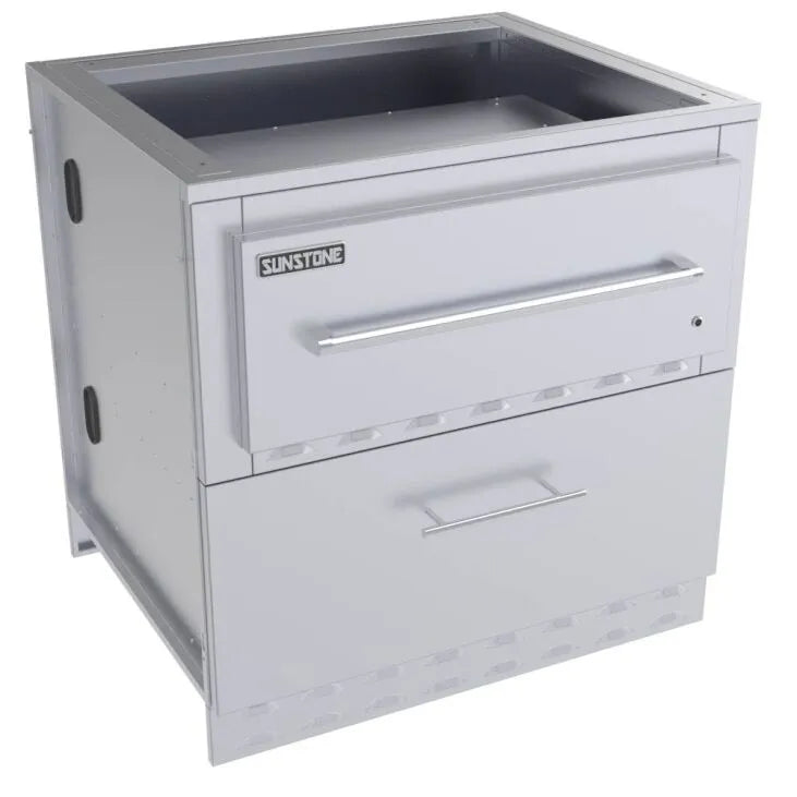 Sunstone 34″ Single Warming Drawer Cabinet – SAC34SWC - Drawer Closed