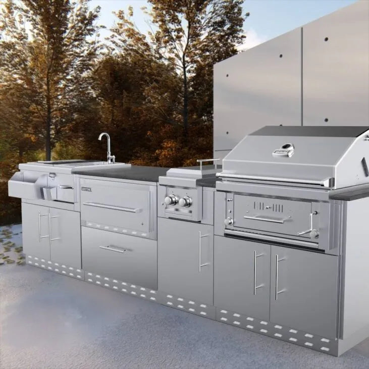 Sunstone 34″ Single Warming Drawer Cabinet – SAC34SWC - Full Grill