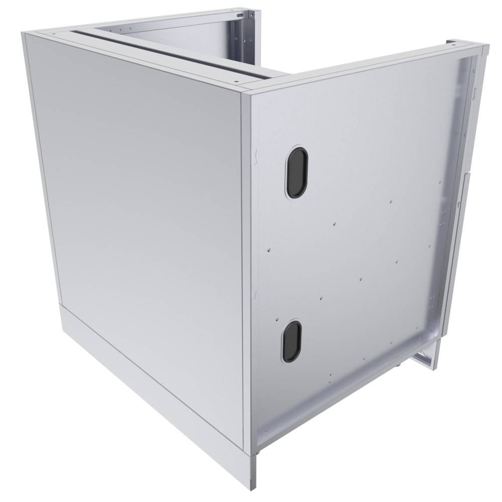 Sunstone 34″ Hybrid Grill & Bar Center Cabinet – SAC34CGDC - Back Angled View