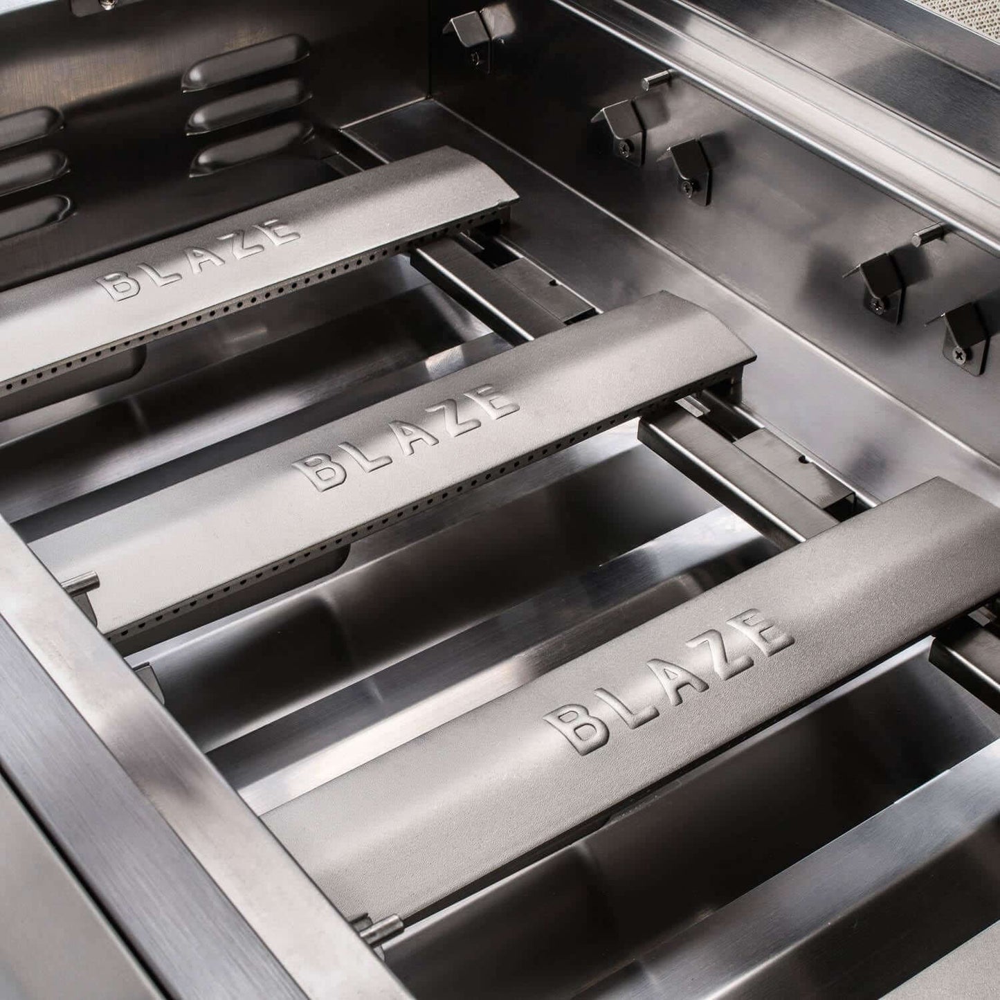 Blaze BLZ-3PRO Professional LUX 34-Inch 3-Burner Gas Grill With Rear Infrared Burner-Cast Stainless Steel Burners