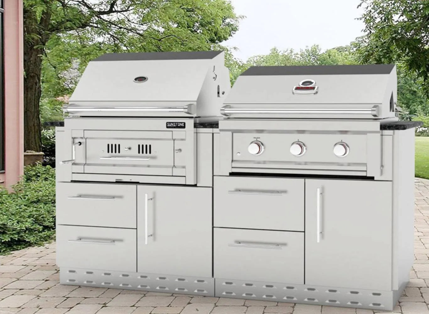 34″ Sunstone Gas Grill Base Cabinet – SAC34GLPCD - Full Pack