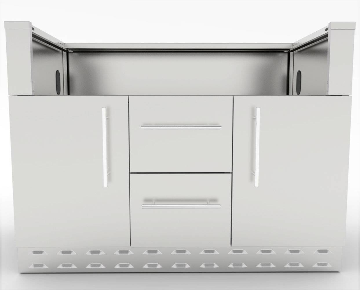 Sunstone 46″ Gas Grill Base Cabinet – SAC46GLPCD - Front View