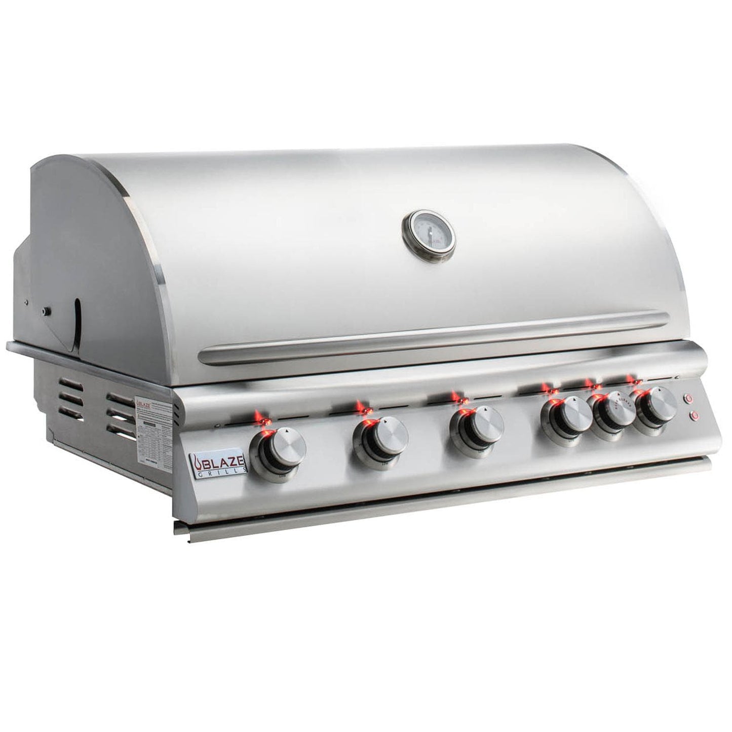 Blaze - BLZ-5LTE2-LP - Premium LTE 40-Inch 5-Burner Built-In Propane Gas Grill - Hood Closed