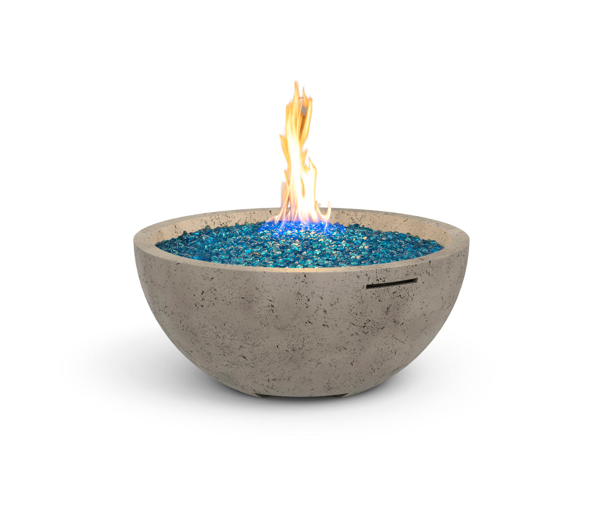 American Fyre Designs 36-Inch Round Natural Gas Fire Bowl in Light Basalt - 732-LB-11-M6NC