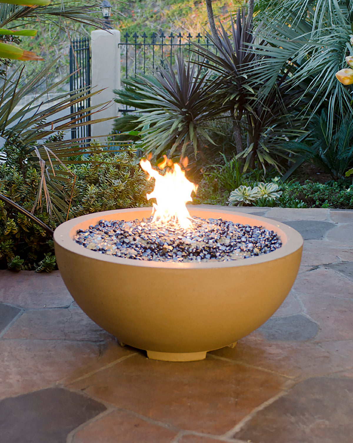 American Fyre Designs 32-Inch Round Natural Gas Fire Bowl in Dark Basalt - 733-DB-11-M6NC - image 2