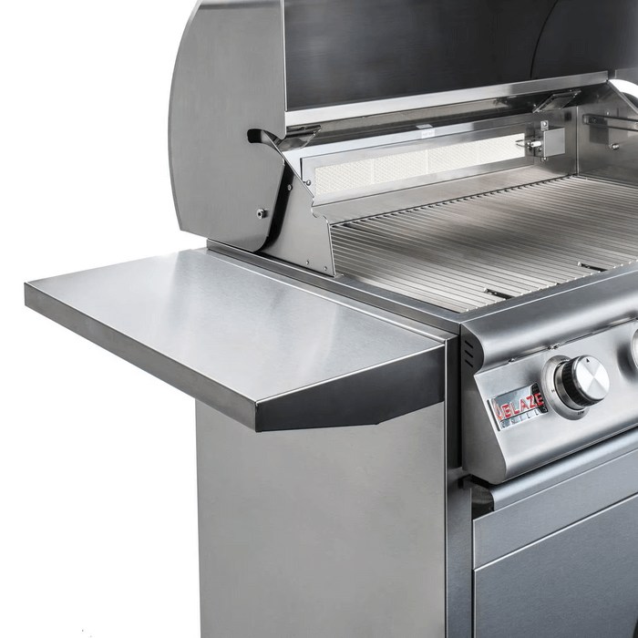 Blaze - BLZ-4LTE3MG Premium LTE Marine Grade 32-Inch 4-Burner Gas Grill - Side Angel