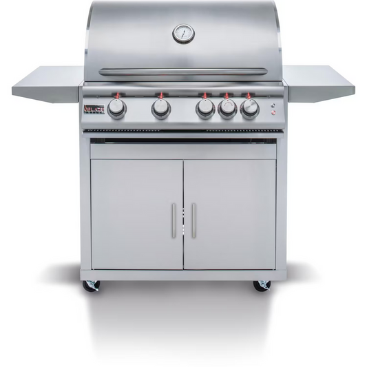 Blaze - BLZ-4LTE3MG - Premium LTE Marine Grade 32-Inch 4-Burner Built-In Gas Grill With Rear Infrared Burner & Grill Lights-Free Standing