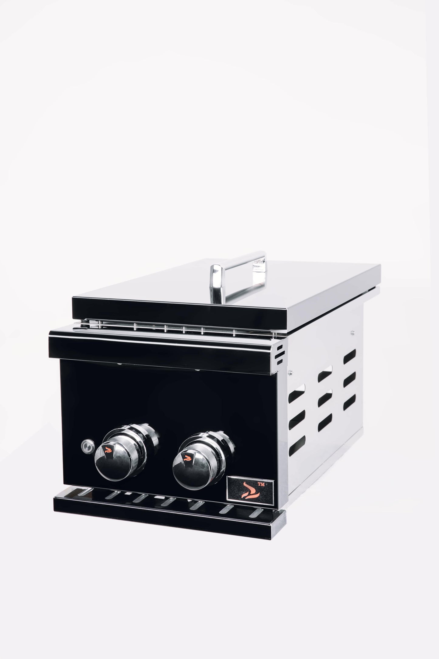 Bonfire Stainless Steel built-in side burner for outdoor kitchen Black Series - CBAPDSB-B - View