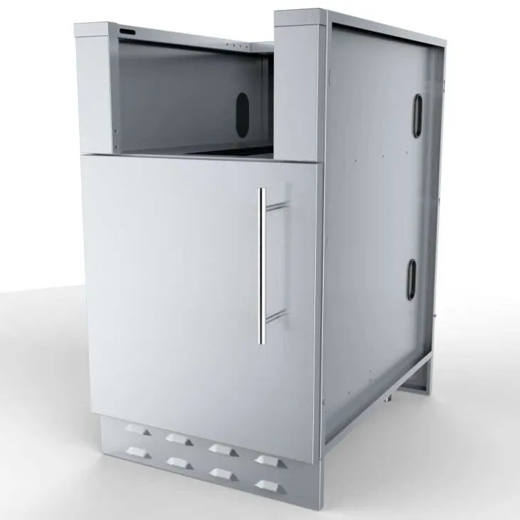 Sunstone 20″ Appliance Cabinet for UpTo 14-1/2 In. Cut-Out Width Appliance or BarStation w/Left Swing Door – SAC20CSDL - Front Angled View