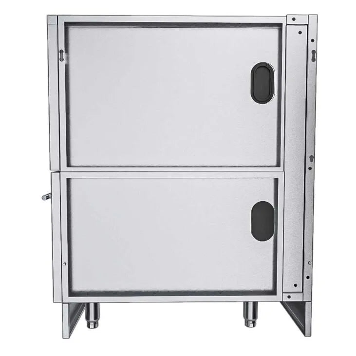 Sunstone 66 In. Sunstone Base Cabinet for UpTo 54-1/2 In. Width Cut-Out Pellet Grill- SAC66HGDC - Side View