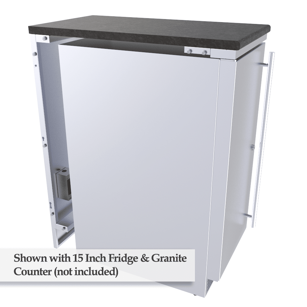Sunstone 4″ Combo Left & Right Appliance Partition Panels Package – SCC4SPEL & SCC4SPER - Angled View