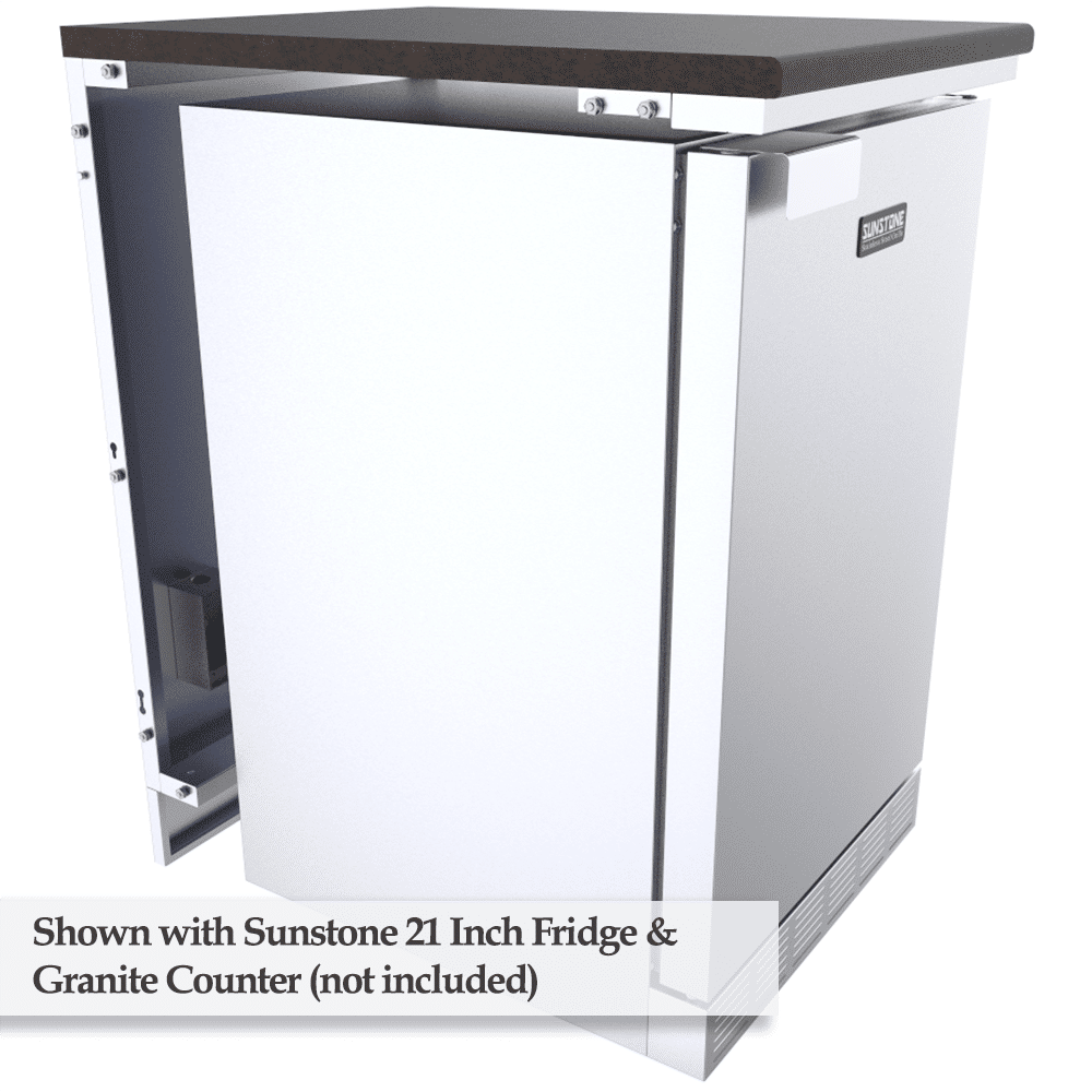Sunstone 4″ Combo Left & Right Appliance Partition Panels Package – SCC4SPEL & SCC4SPER - Angled View
