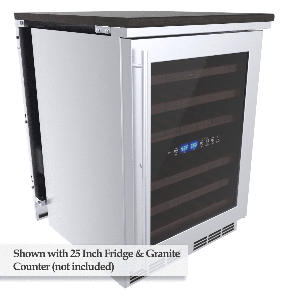 Sunstone 4″ Combo Left & Right Appliance Partition Panels Package – SCC4SPEL & SCC4SPER - Angled View