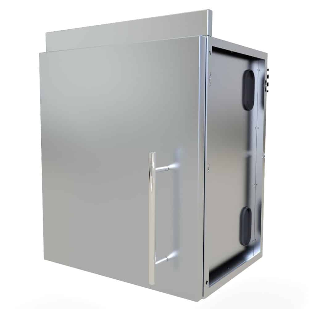 Sunstone 18″Upper Wall Left Swing Door Cabinet – SWC18CSDL - Angled View