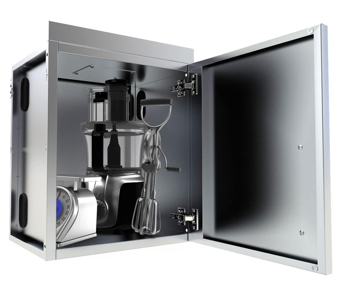Sunstone 18″ Upper Wall Right Swing Door Cabinet – SWC18CSDR - Open Door