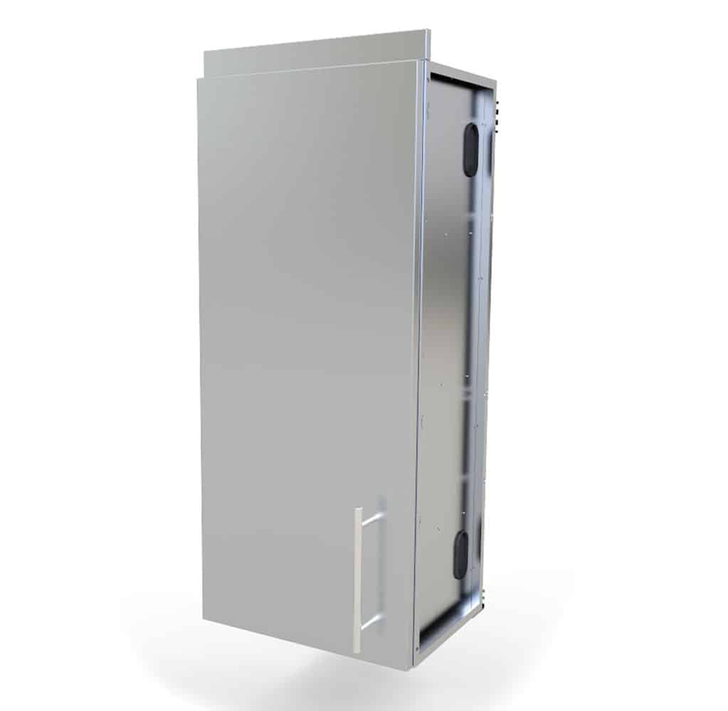 Sunstone 18″ Full Height Left Swing Door Cabinet – SWC18FSDL - Angled View