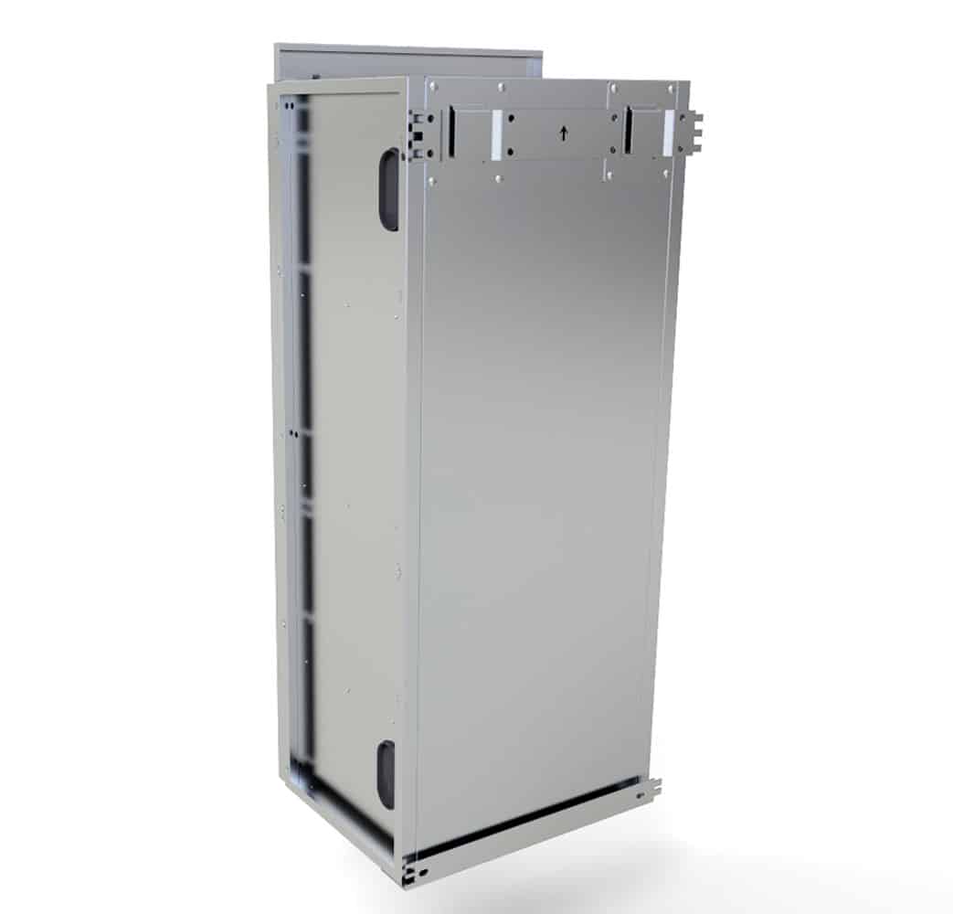 Sunstone 18″ Full Height Right Swing Door Cabinet – SWC18FSDR - Back Angled