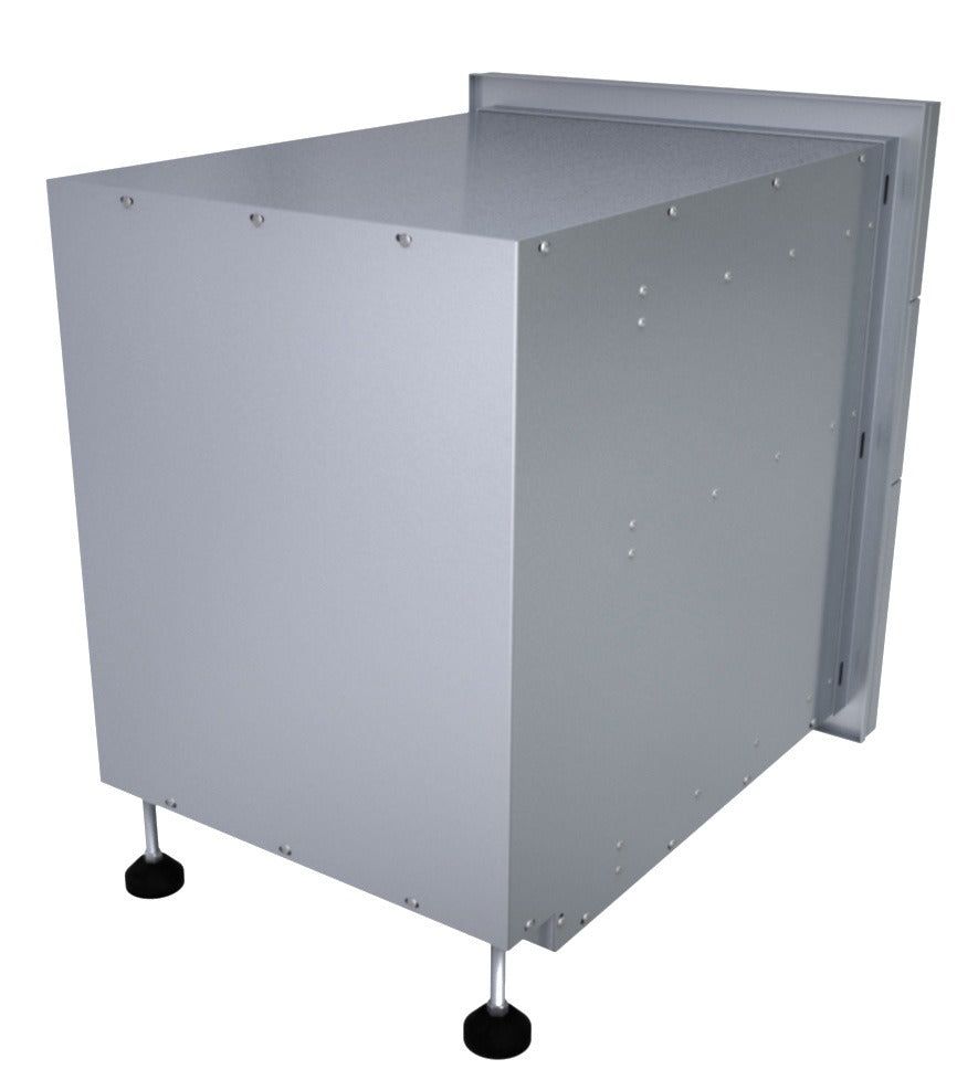 Sunstone Designer Series, Raised Style 18x23-Inch Height Triple Drawer - DE-TD23 - Back View of Triple Drawer Cabinet