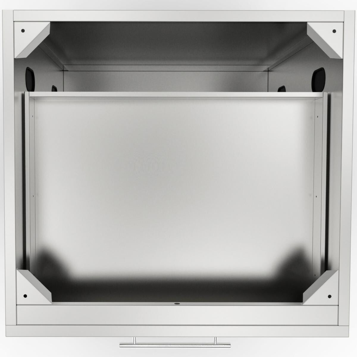 Sunstone 30-Inch Outdoor Kitchen Triple Drawer Island Cabinet - SBC30STD - Overhead View