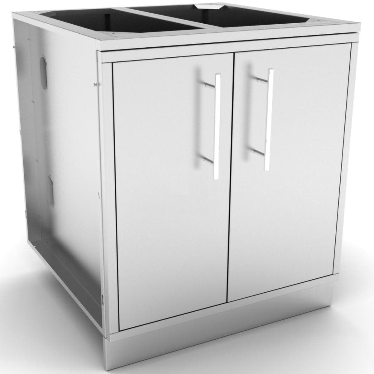 Sunstone 30-Inch Outdoor Kitchen Weather Sealed Dry Storage Island Cabinet - SBC30DSPC