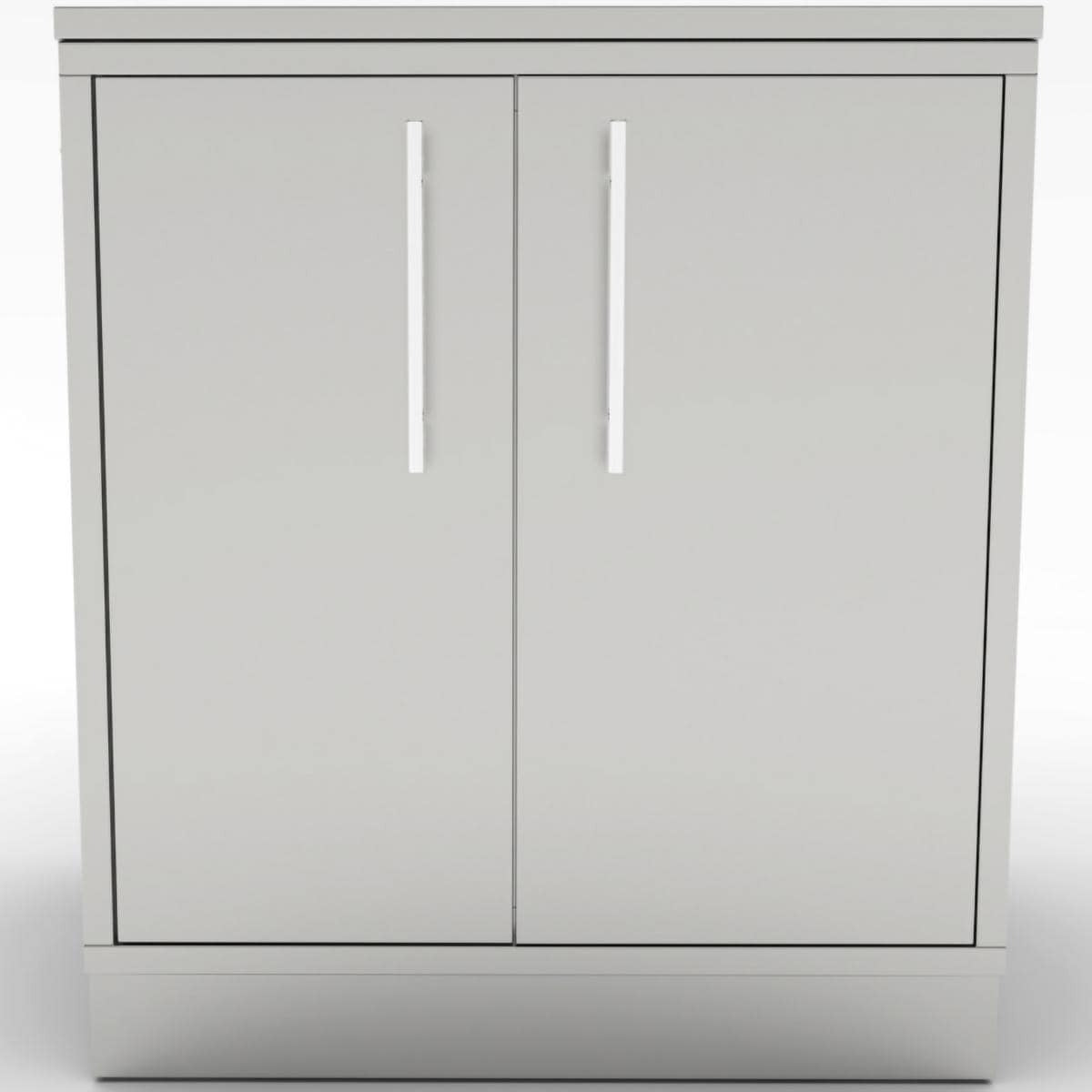 Sunstone 30-Inch Outdoor Kitchen Weather Sealed Dry Storage Island Cabinet - SBC30DSPC - Cabinet Front