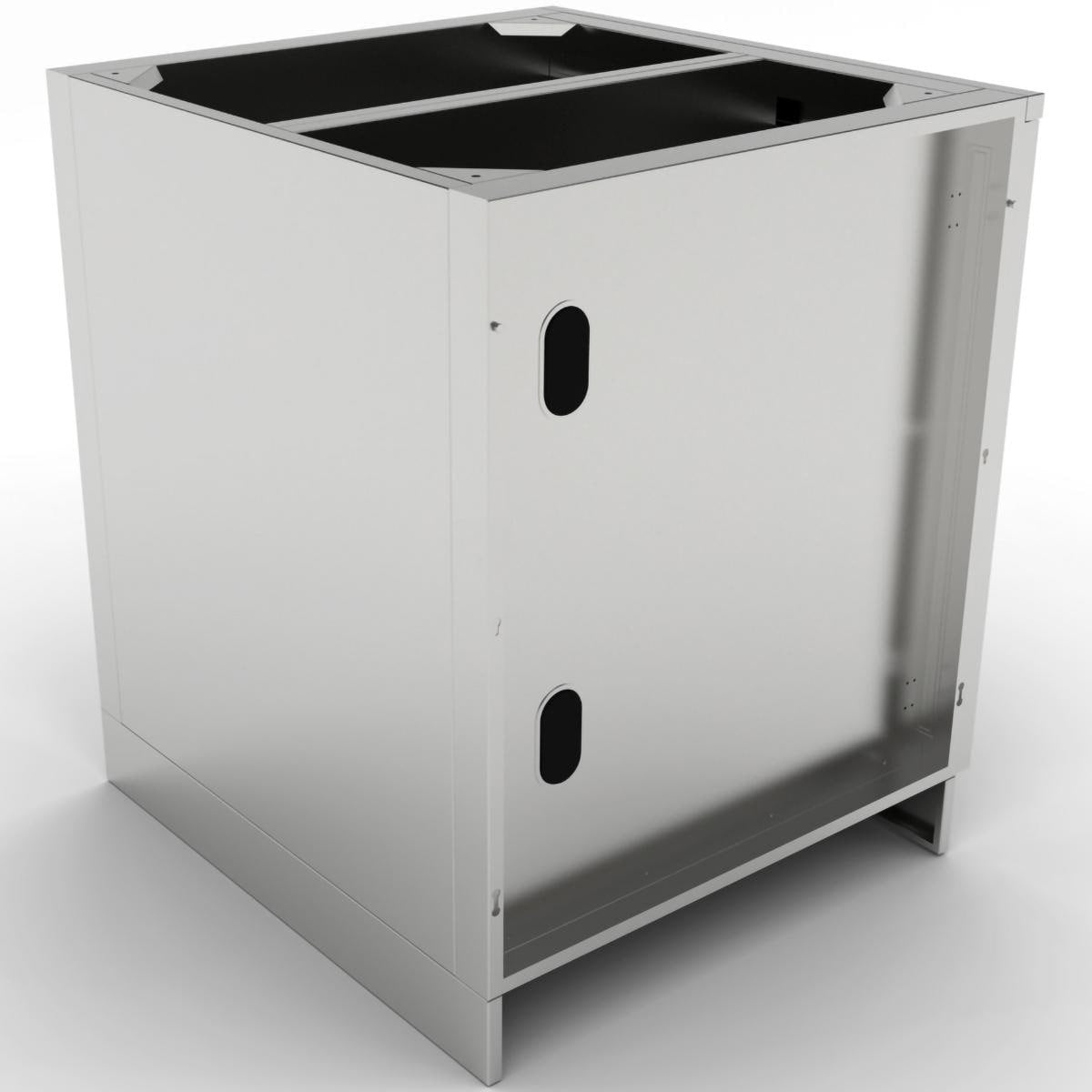 Sunstone 30-Inch Outdoor Kitchen Weather Sealed Dry Storage Island Cabinet - SBC30DSPC - Cabinet Back