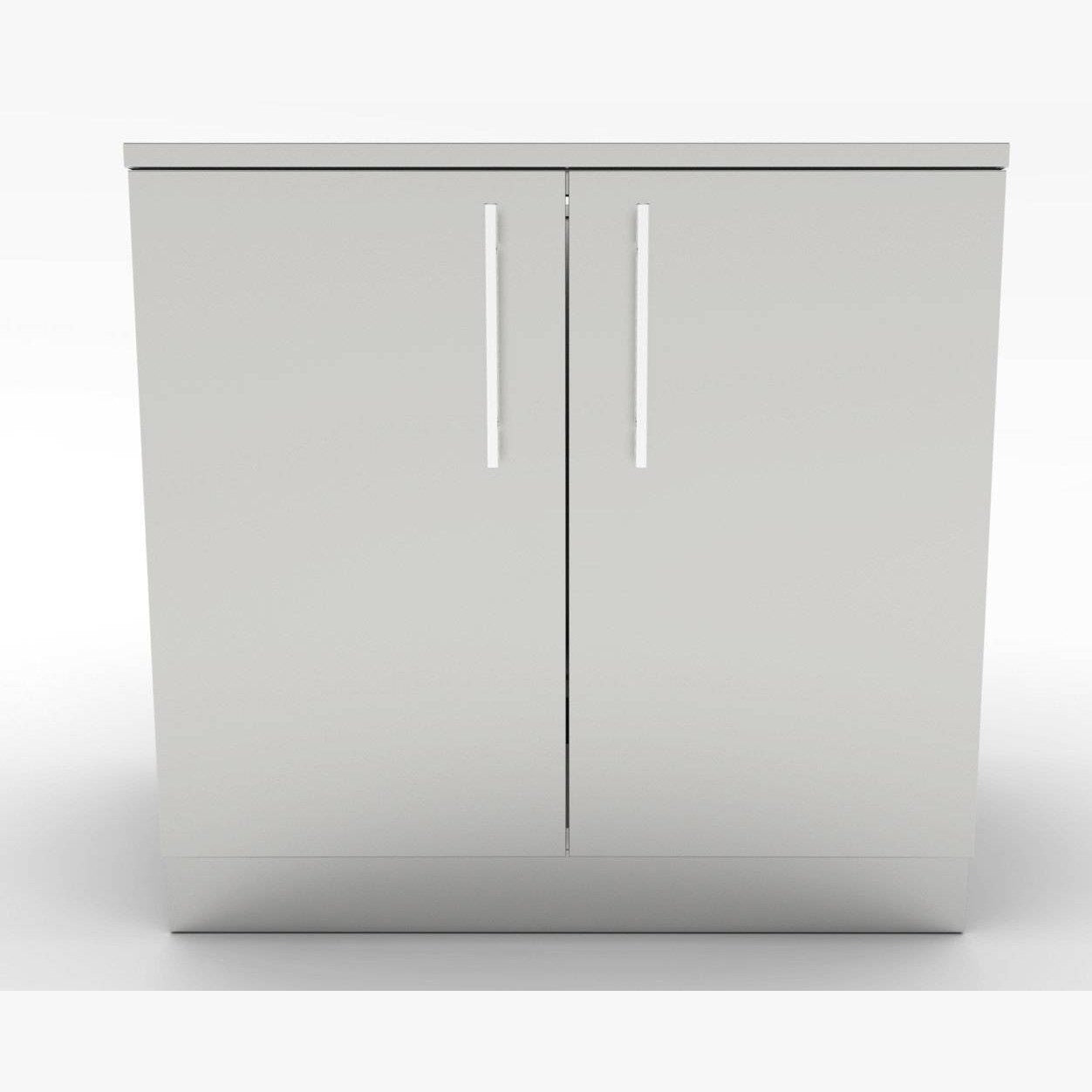 Sunstone 36″ Full Height Double Door Base Cabinet w/Two Shelves & Door Pockets SBC36FDD - Front