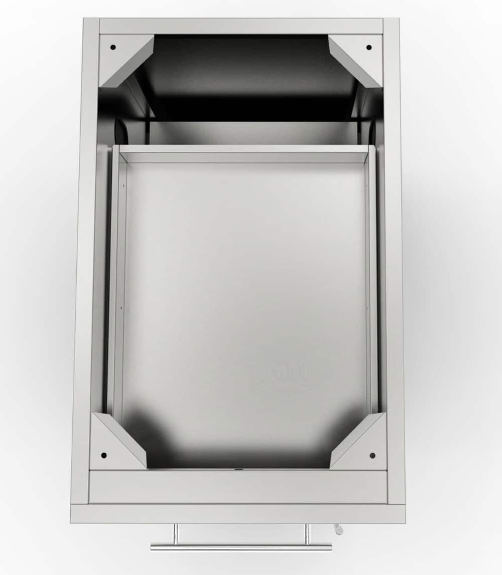 Sunstone 18″ Left Swing Door Cabinet w/Top Drawer & Shelf – SBC18CSDL - Overhead View