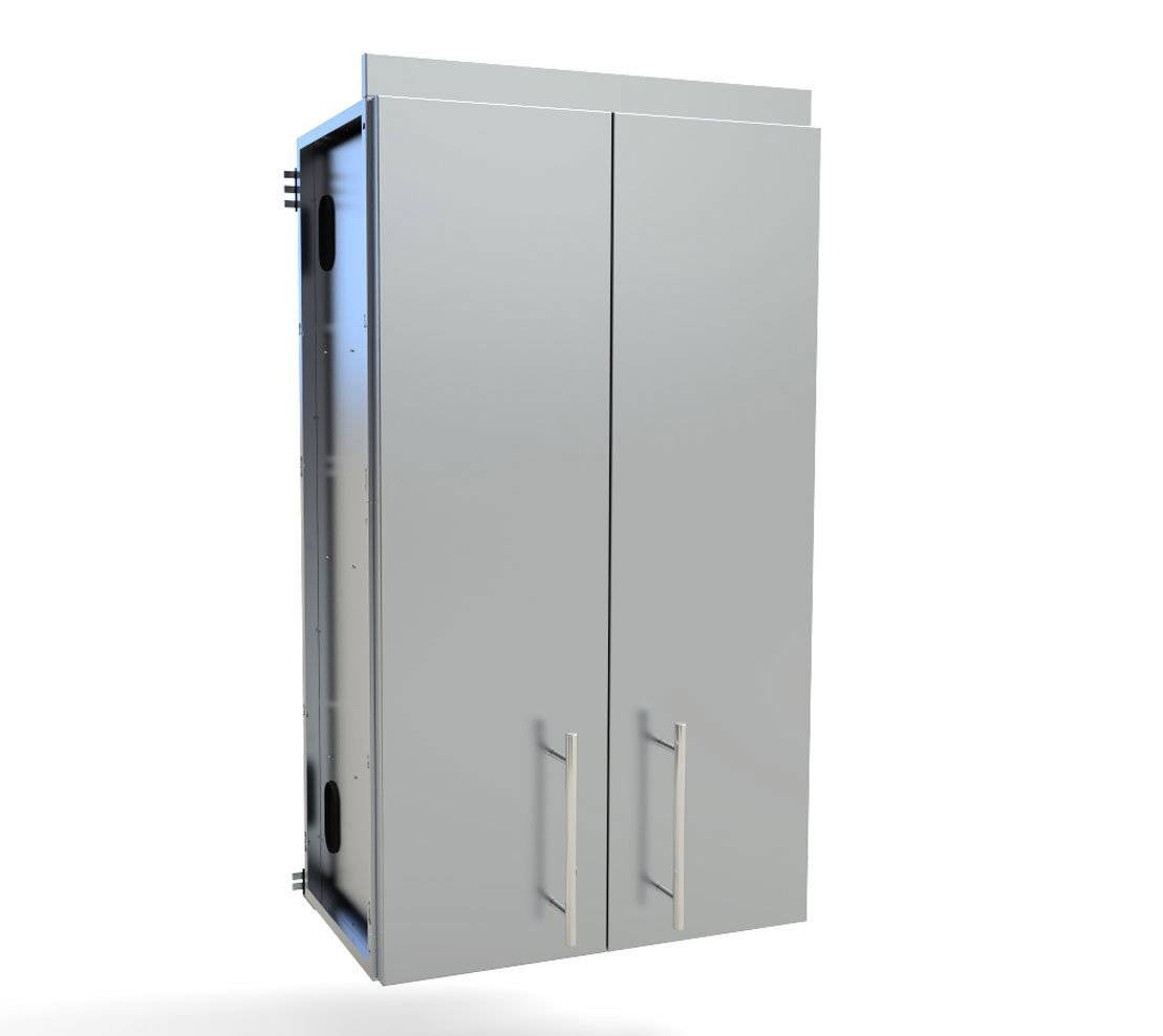 Sunstone 24″ Full Height Double Door Cabinet w/Four Shelves – SWC24FDD - Angled Vew