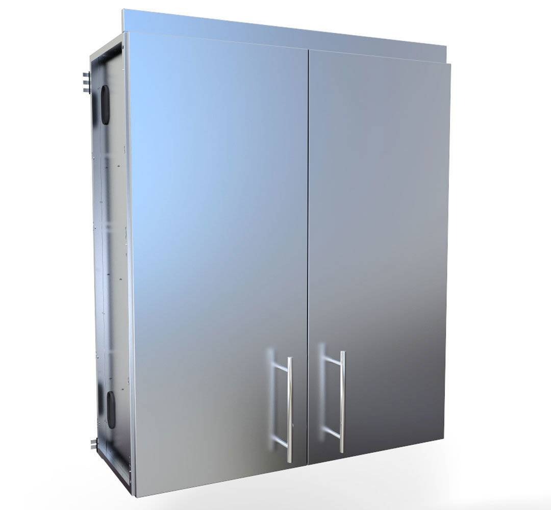 Sunstone 36″ Full Height Double Door Cabinet w/Four Shelves – SWC36FDD - Front Angled View