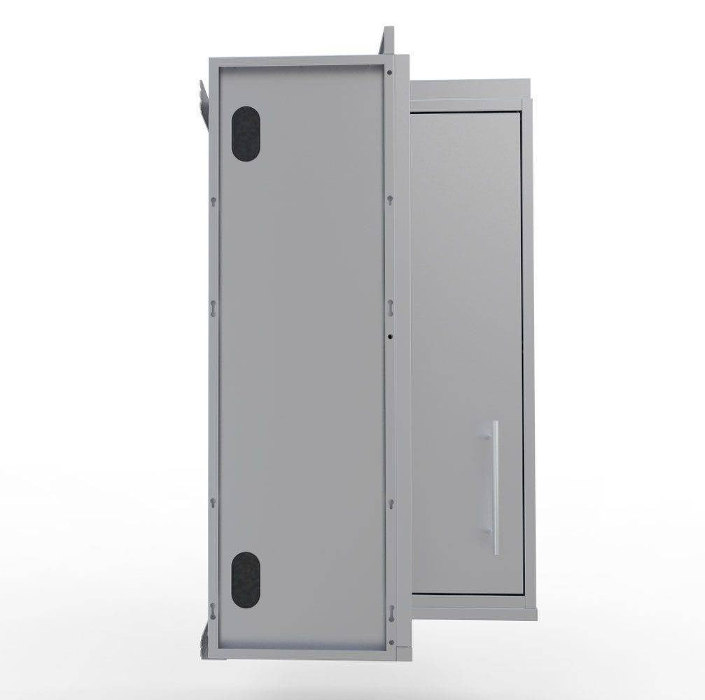 Sunstone 12″ x 12″ Full Height 360 Swivel Door Corner Cabinet w/Three Shelves – SWC12SLS - Side View