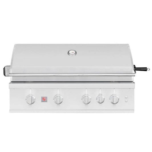 Summerset TRL 40 Inch 4 Burner Built-In Gas Grill With Rotisserie - TRLPRO40
Alt Text: Grill with closed lid