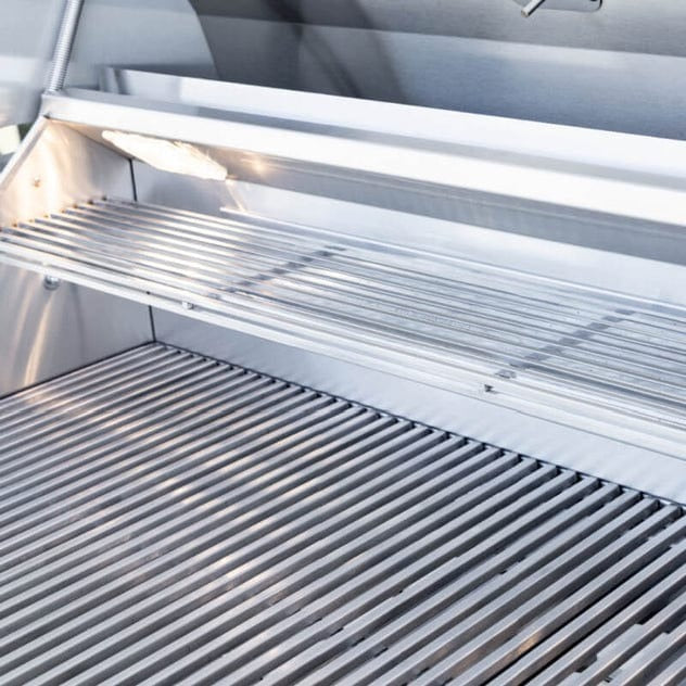 Summerset TRL 40 Inch 4 Burner Built-In Gas Grill With Rotisserie - TRLPRO40 - Grill interior shelf view