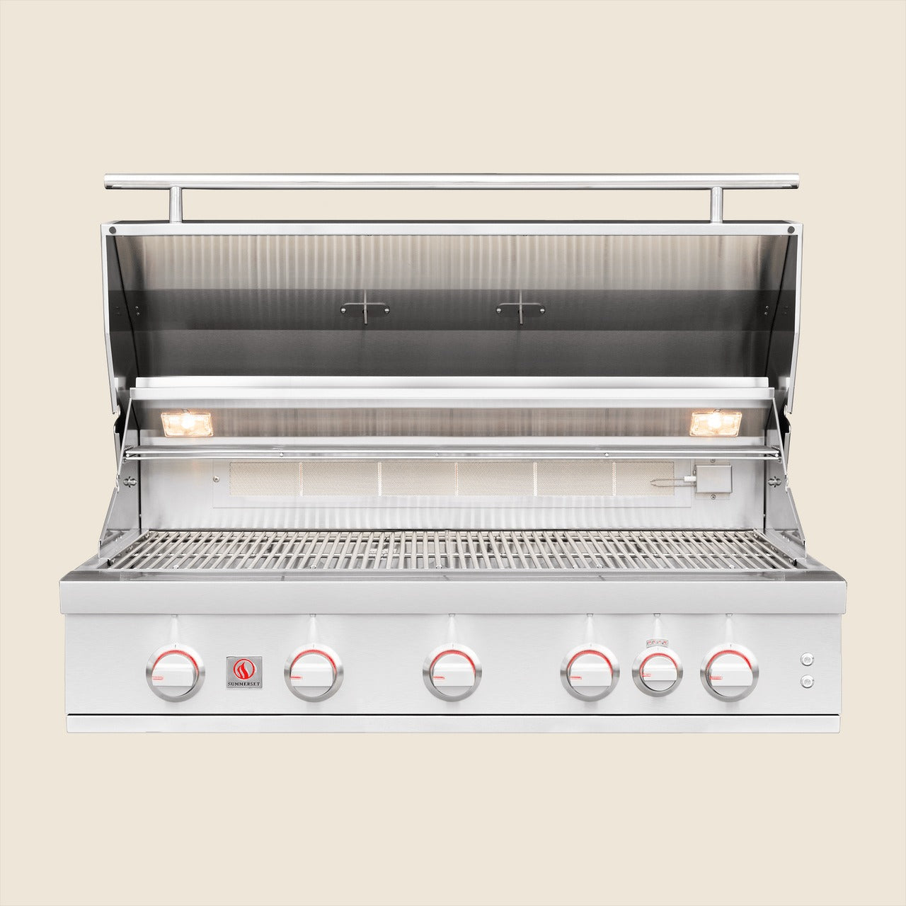 Summerset Sizzler Pro 40" Built-in Grill - SZRPRO40 - Lid Opened