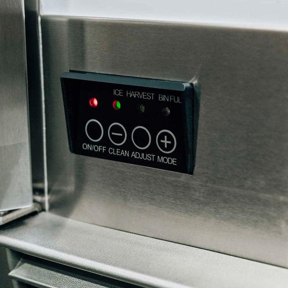 Summerset 15-Inch UL Outdoor Rated Ice Maker w/ Stainless Door - 50 Lbs Capacity - SSIM-15 - Controls