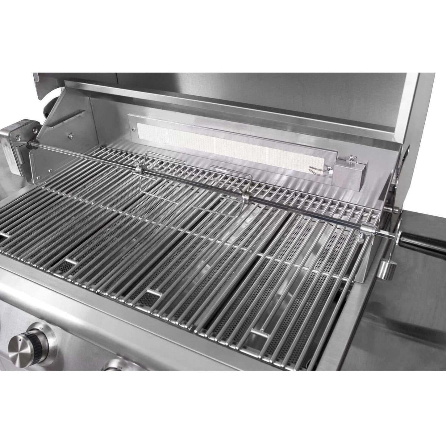 Blaze Back Burner and Optional Rotisserie Kit (Shown in 4-Burner Grill)