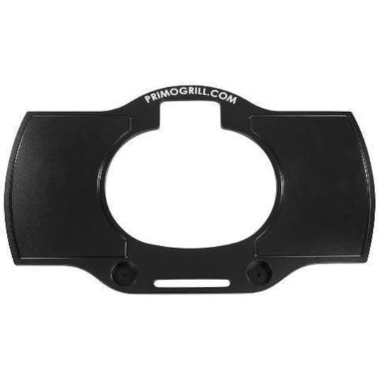 Primo PG00329 1-Piece Island Side Shelves with Cup Holders For 308/368 Steel Cart - Oval Large
