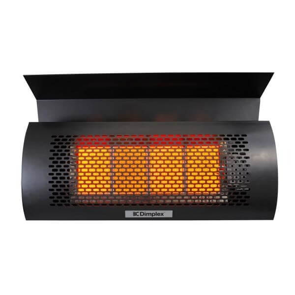 Dimplex X-DGR32WNG Outdoor Wall-Mounted Natural Gas Infrared Heater - Front View