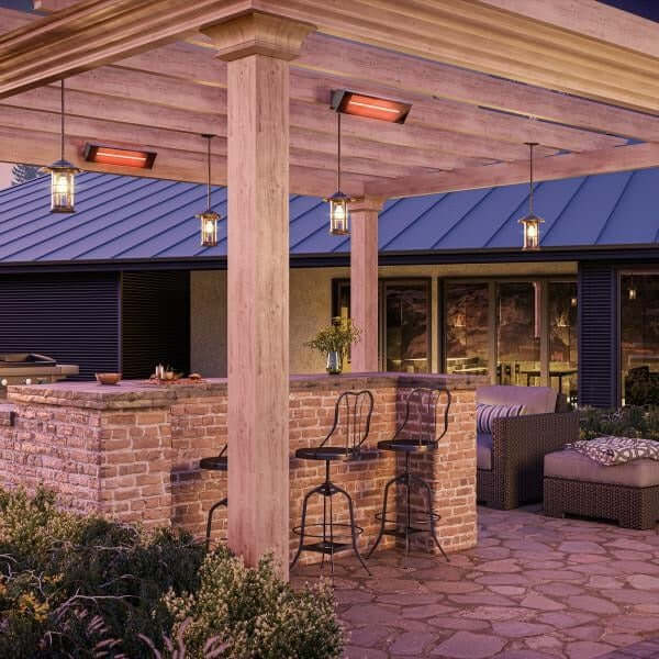 Dimplex X-DIR15A10GR DIR Series Infrared Heater - 1500W - 120V - Patio Wall Mounted