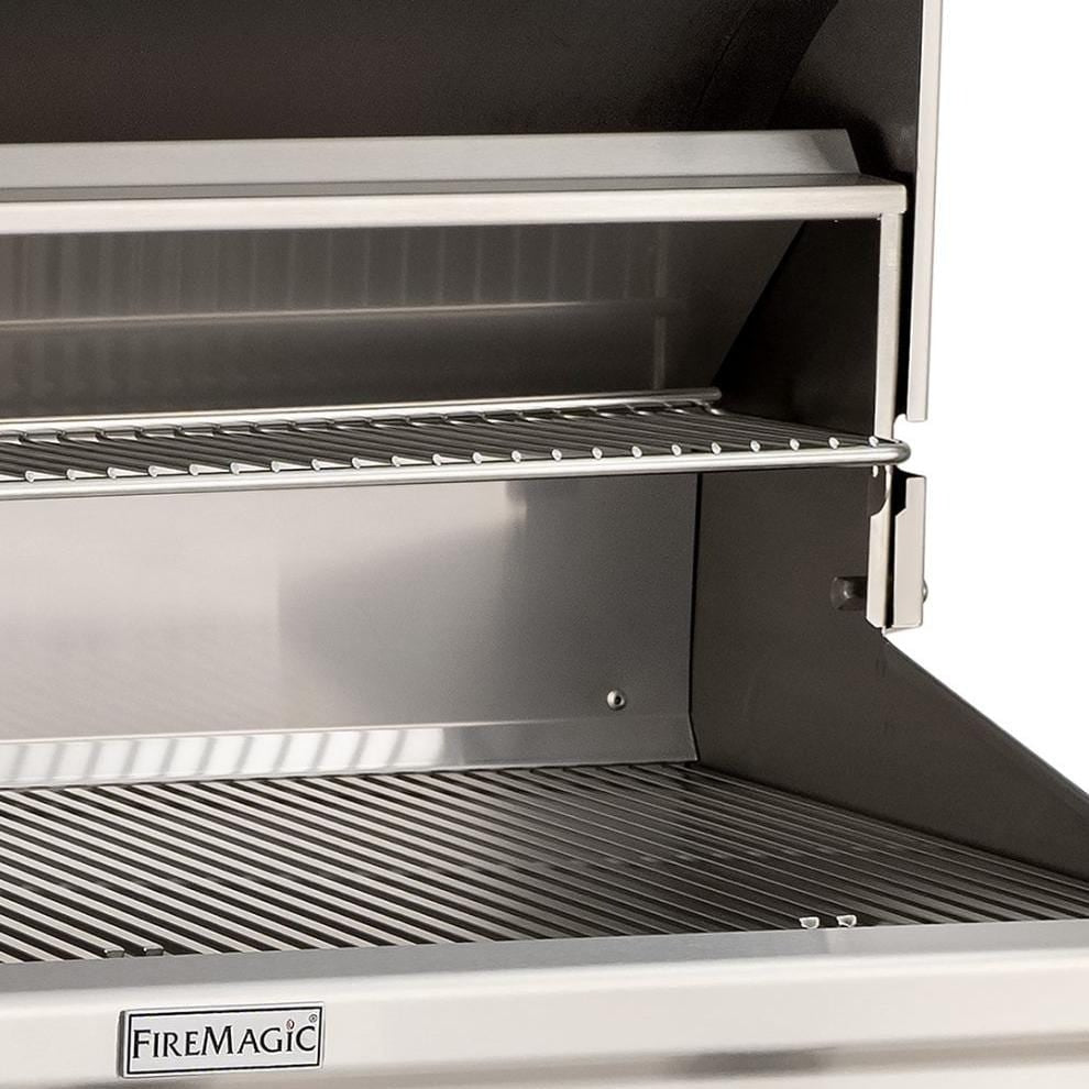 Fire Magic - C430S-RT1P-G6 - Choice 24-Inch Propane Gas Grill On In-Ground Post - Warming Rack