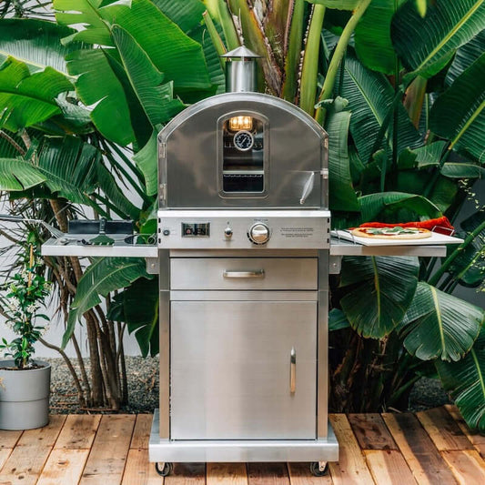 Summerset SS-OVFS Freestanding Outdoor Pizza Oven (Ships As Propane With Conversion Fittings) - Lifestyle