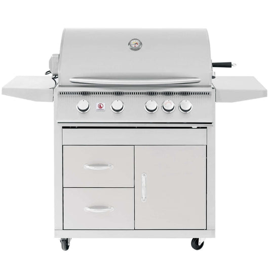 Summerset SIZPRO32 Sizzler Pro 32-Inch 4-Burner Grill With Rear Infrared Burner