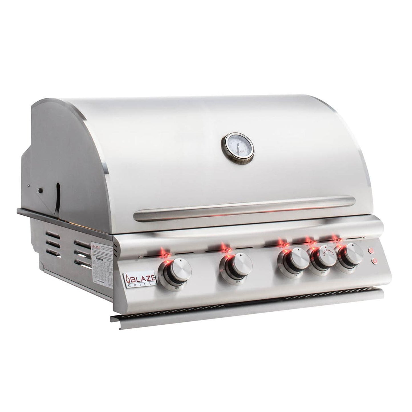 Blaze Premium LTE Marine Grade 32-Inch 4-Burner Built-In Gas Grill With Rear Infrared Burner & Grill Lights - BLZ-4LTE2MG