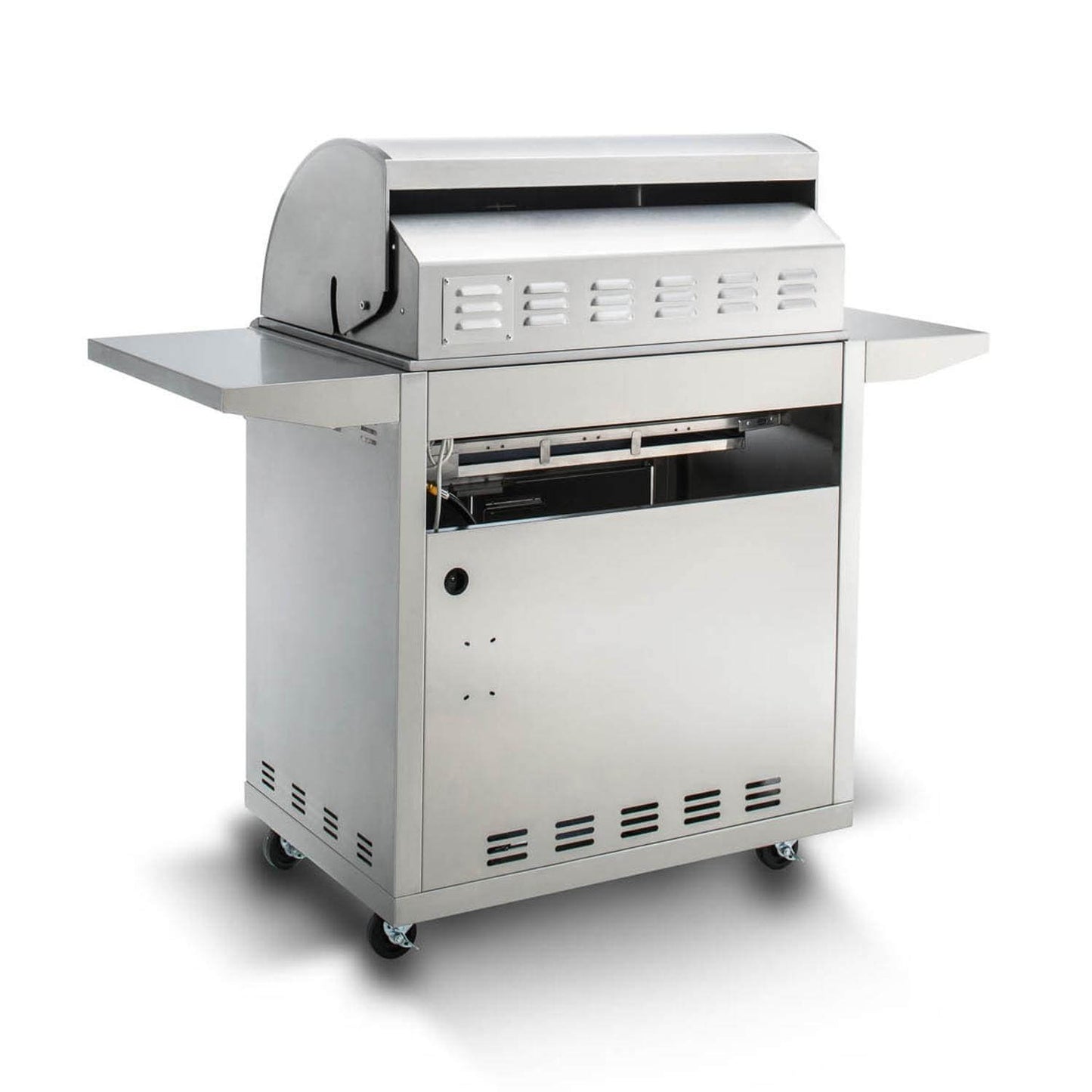 Blaze BLZ-4LTE2 Premium LTE 32-Inch 4-Burner Gas Grill w/ Rear Infrared Burner & Grill Lights - Back
