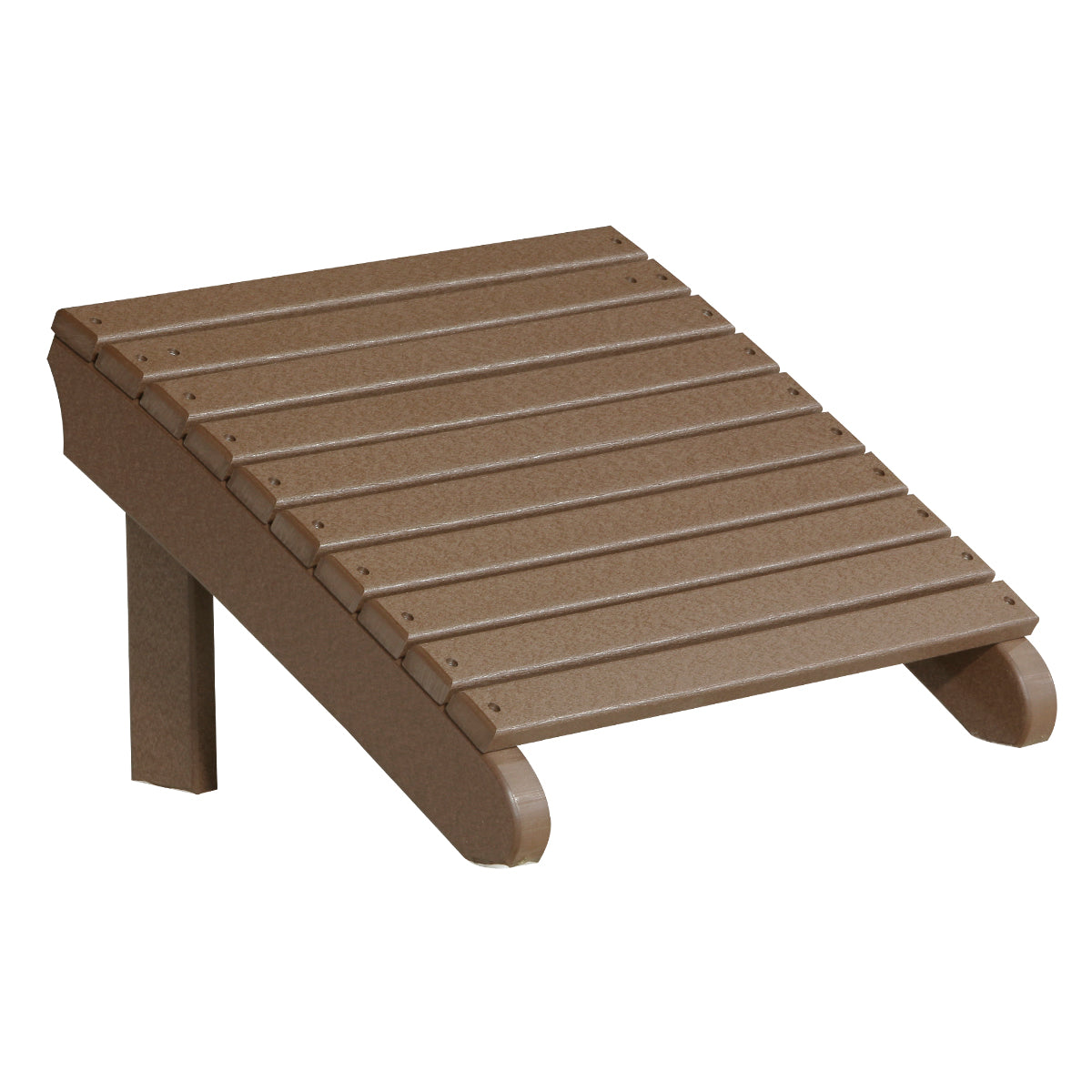 LuxCraft Deluxe Adirondack Footrest - PDAF - Chestnut Brown