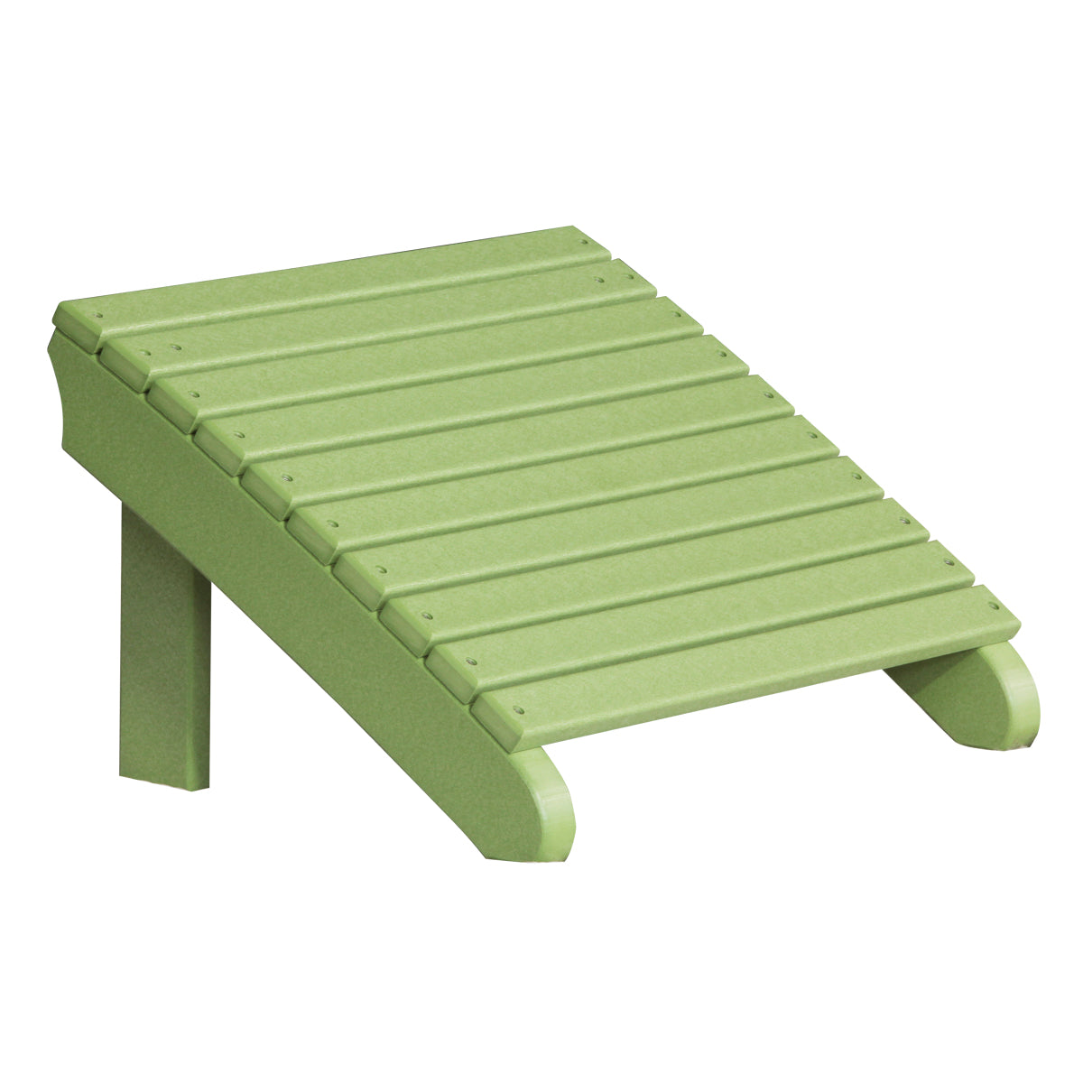 LuxCraft Deluxe Adirondack Footrest - PDAF - Lime Green
