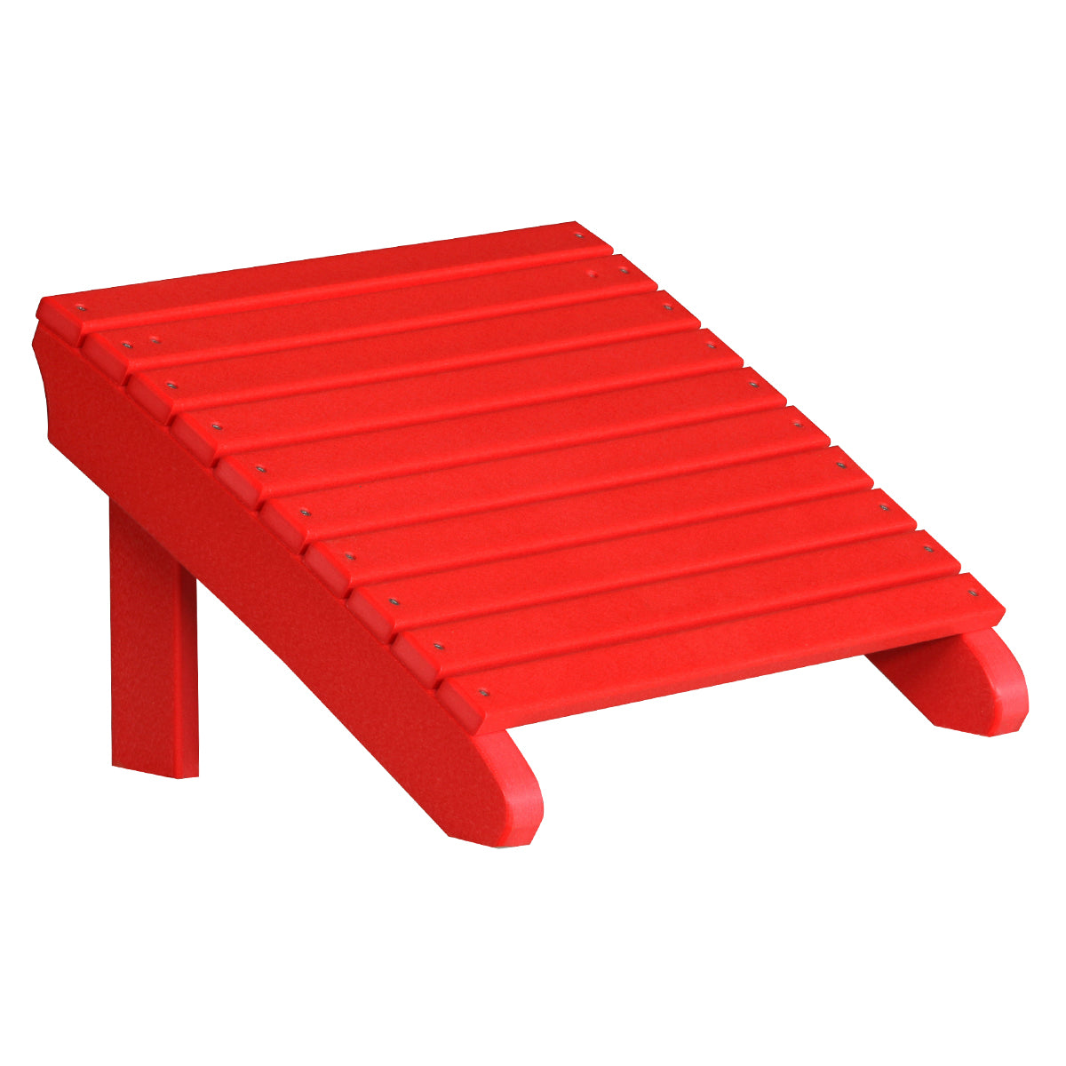 LuxCraft Deluxe Adirondack Footrest - PDAF - Red